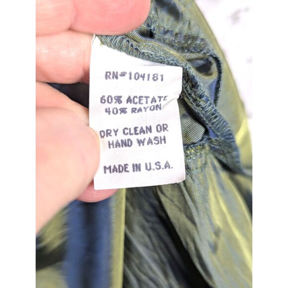 HANNA for La Journee Gathered Iridescent Maxi Skirt Steampunk Whimsygoth Small - Picture 6 of 7